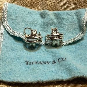 Tiffany X Design Sterling Earrings